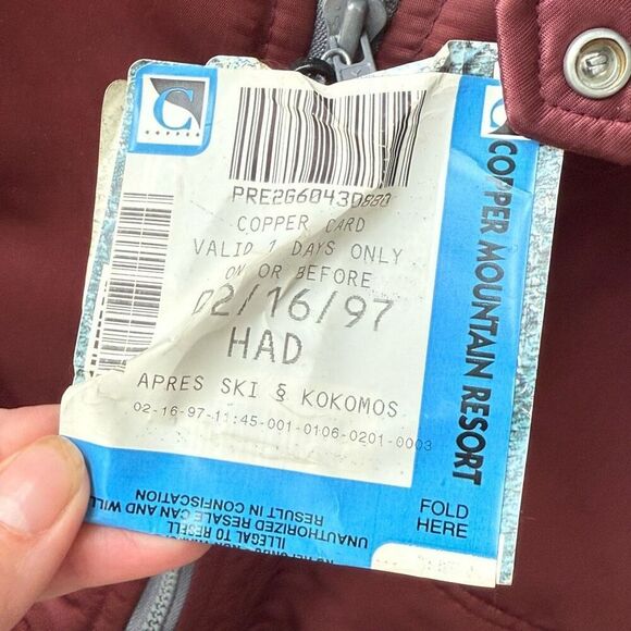 Vintage Late 70s Early 80s The Line Ski Jacket Goose Down Feather Fill M L - Picture 5 of 12